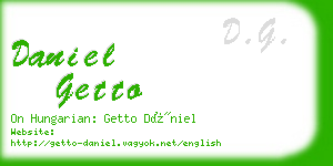 daniel getto business card